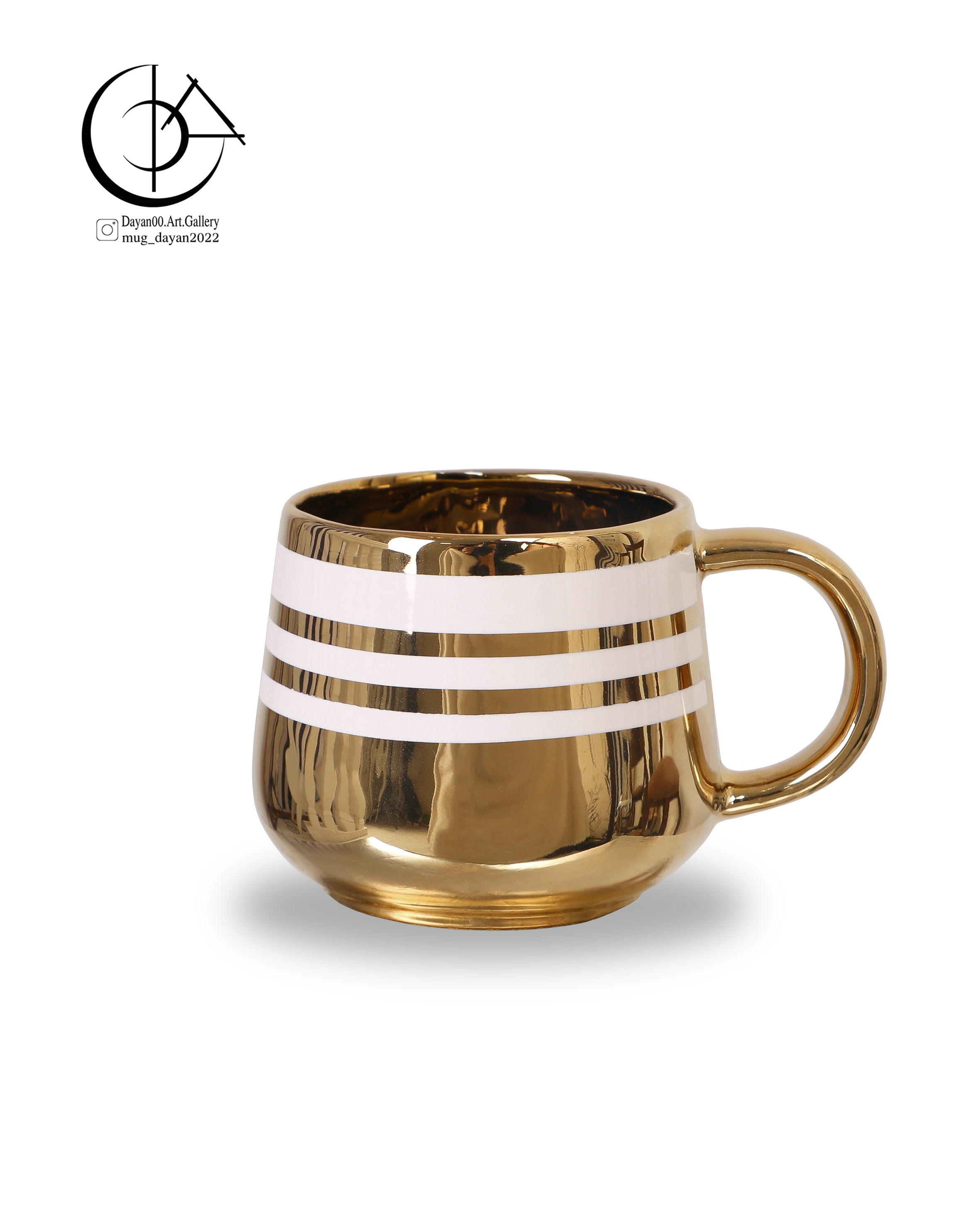 ماگ سرامیکی دایان گالری مدل Hg106 رنگ طلایی