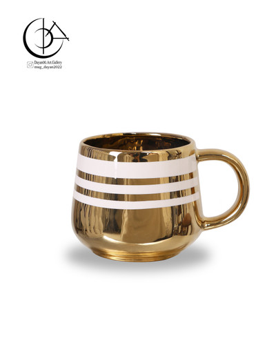 ماگ سرامیکی دایان گالری مدل Hg106 رنگ طلایی