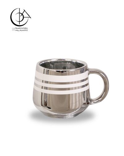 ماگ سرامیکی دایان گالری مدل Hs104 رنگ نقره ای