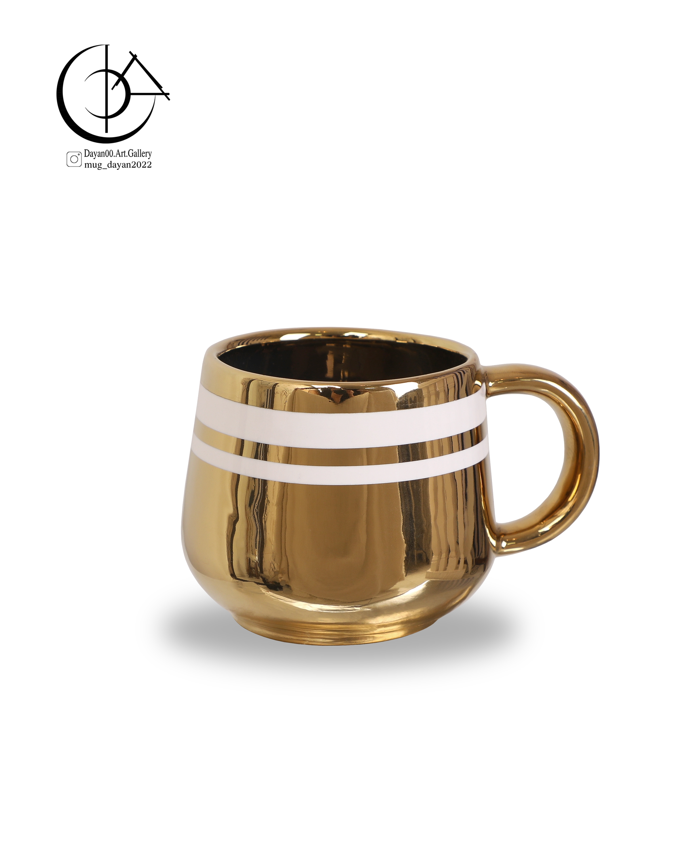 ماگ سرامیکی دایان گالری مدل Hg102 رنگ طلایی( به همراه هدیه ویژه )