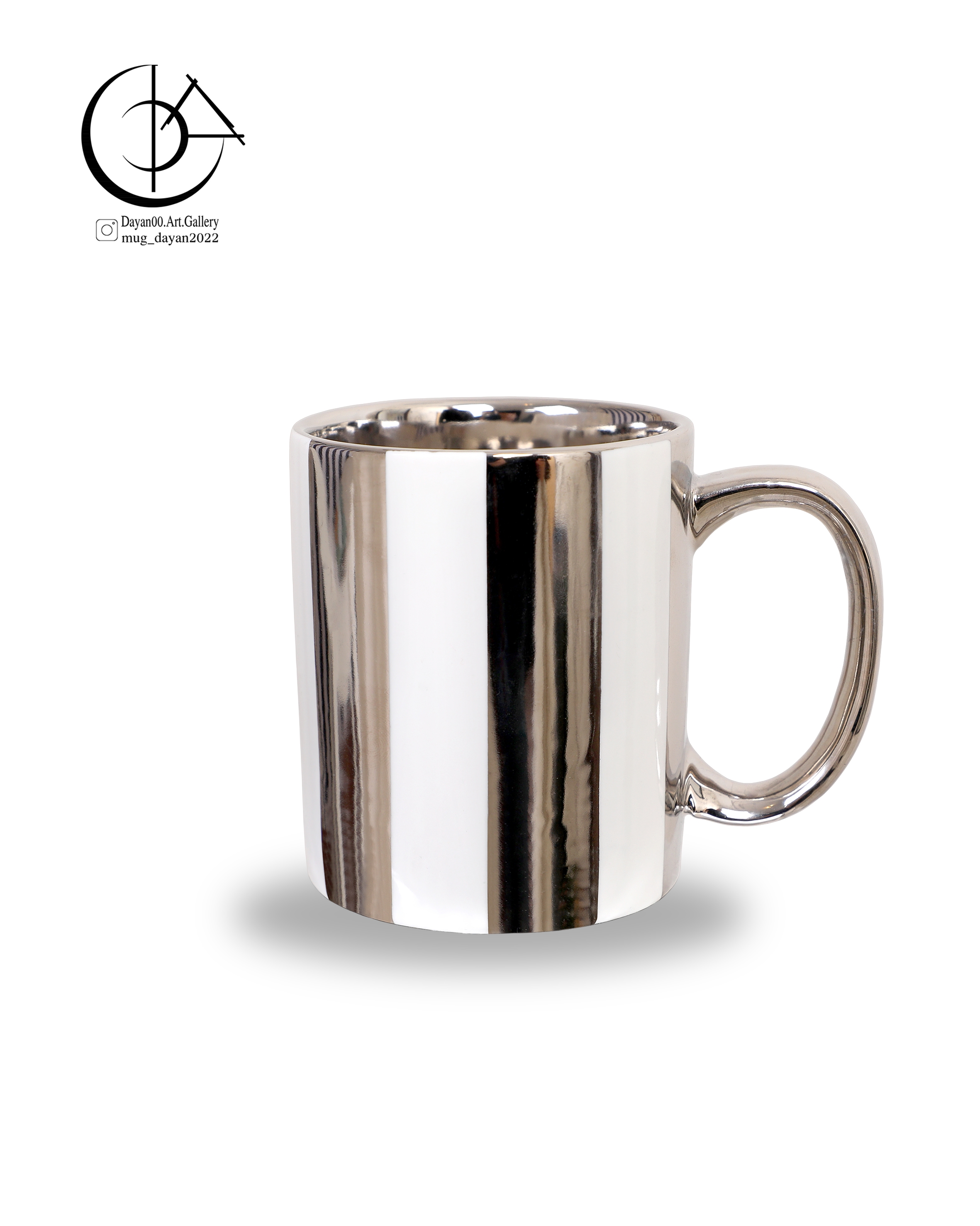 ماگ چینی دایان گالری مدل Cs101 رنگ نقره ای