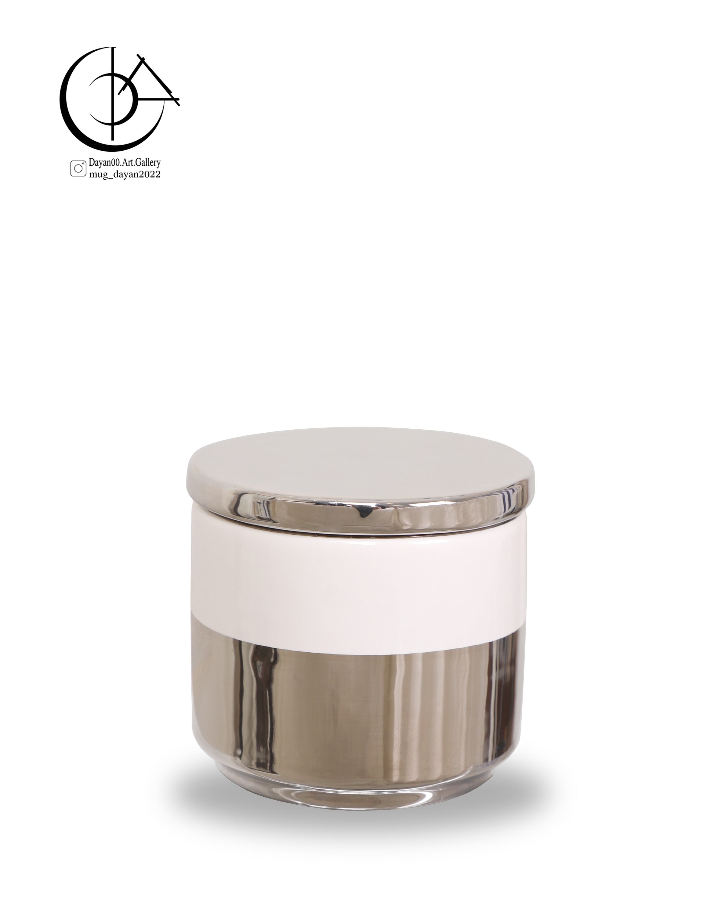 بانکه سرامیکی دایان گالری مدل Bs05 رنگ نقره‌ای