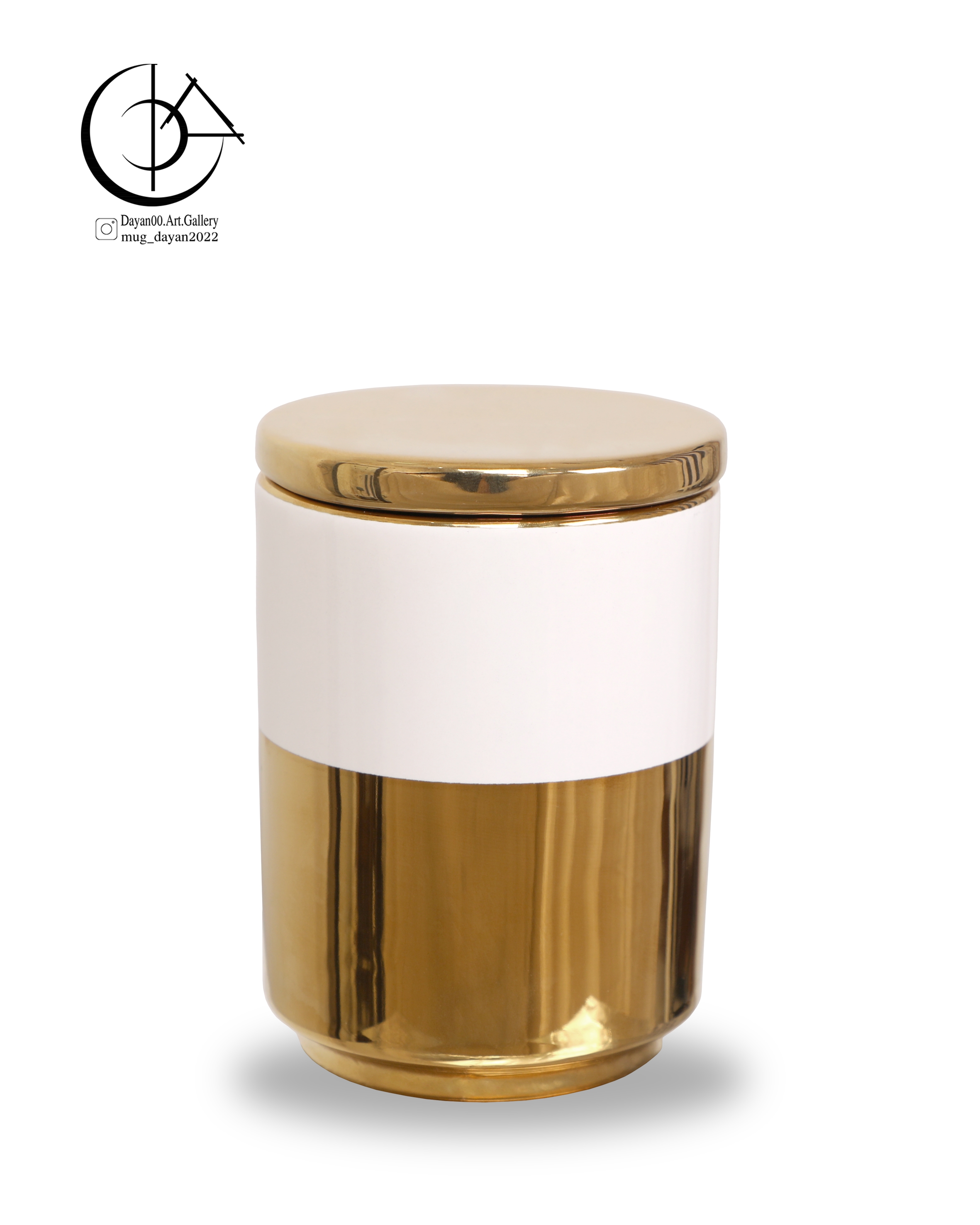 بانکه سرامیکی دایان گالری مدل Bg07 رنگ طلایی