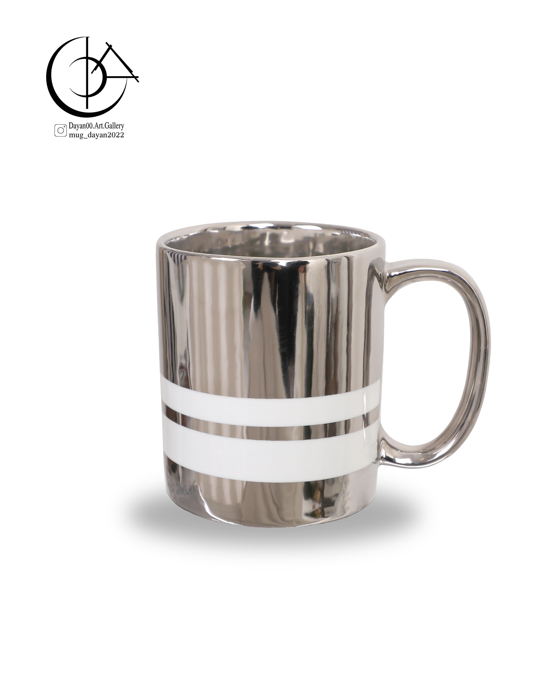 ماگ چینی دایان گالری مدل Cs112 رنگ نقره ای