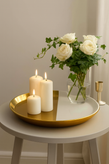 سینی چینی زرین طلایی و نقره ای